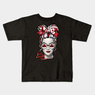 canadian woman Kids T-Shirt